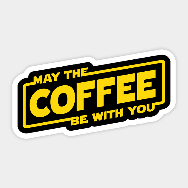 May the Coffee Sticker by BignellArt